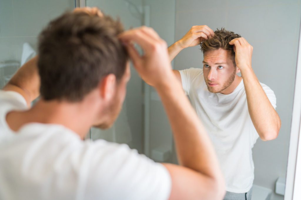 Home male hair loss treatment